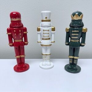 New Release! Set of 3 Target Bullseye Playground Christmas Nutcracker Figurines